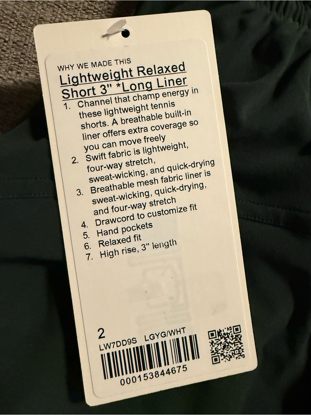 Lululemon Court Rival High Rise Short 3inch - Picture 6 of 7